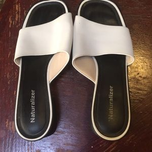 White Naturalizer sandals